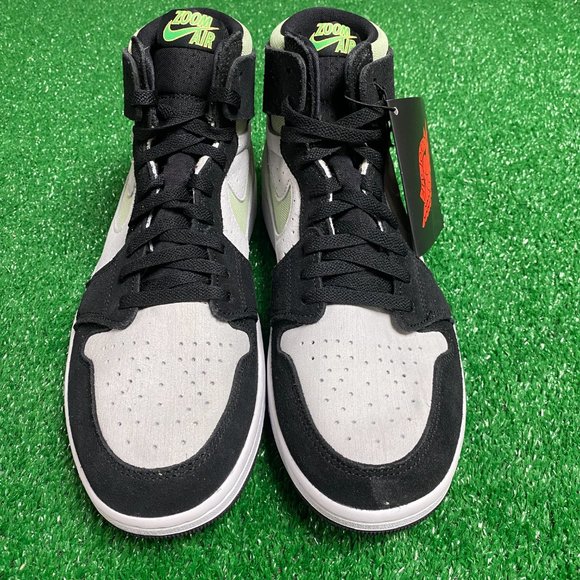 Nike Air Jordan 1 Zoom CMFT 2 Hi Mens Shoes White Green DV1307-103 VNDS Size 10 - Picture 4 of 10